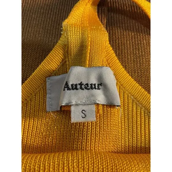 Auteur Ribbed Orange Lulu Dress Size S